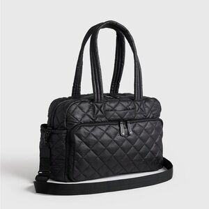 Quince Elegant Black Quilted Crossbody Bag